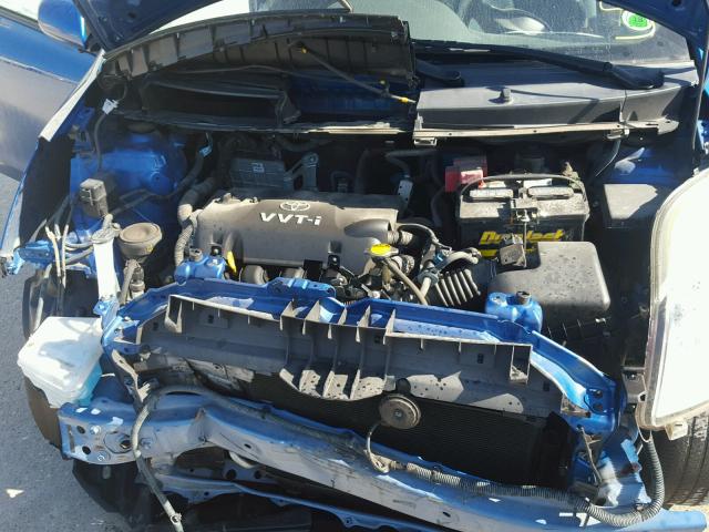 JTDJT923475090645 - 2007 TOYOTA YARIS BLUE photo 7