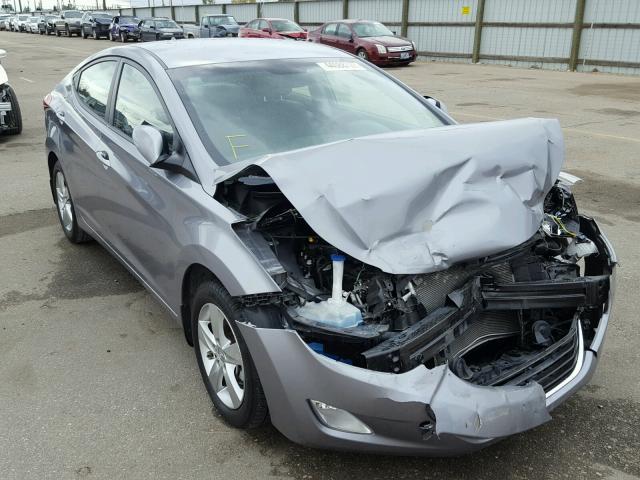 KMHDH4AE0DU708741 - 2013 HYUNDAI ELANTRA GL GRAY photo 1