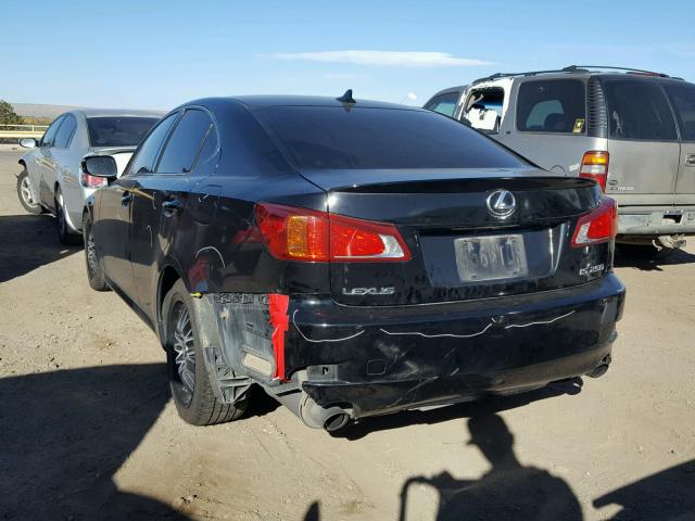 JTHBK262695089465 - 2009 LEXUS IS 250 BLACK photo 3