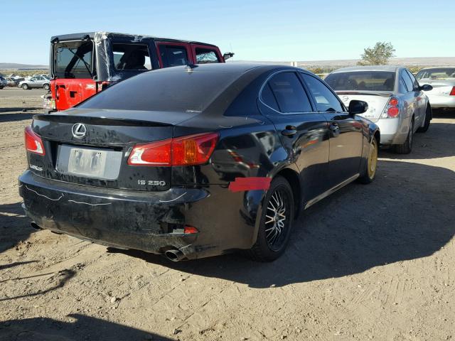 JTHBK262695089465 - 2009 LEXUS IS 250 BLACK photo 4