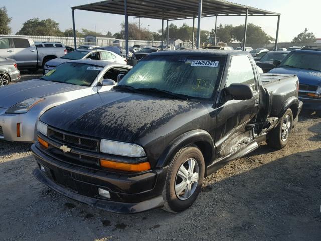 1GCCS14H238126329 - 2003 CHEVROLET S TRUCK S1 BLACK photo 2