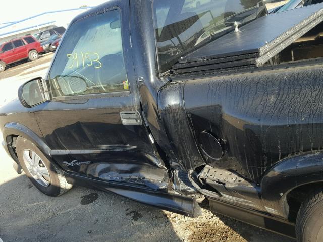 1GCCS14H238126329 - 2003 CHEVROLET S TRUCK S1 BLACK photo 9