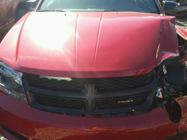 1C3CDZAG0EN181018 - 2014 DODGE AVENGER SE RED photo 7