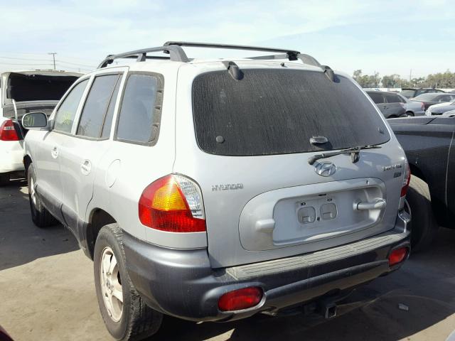 KM8SC13E93U540498 - 2003 HYUNDAI SANTA FE G SILVER photo 3