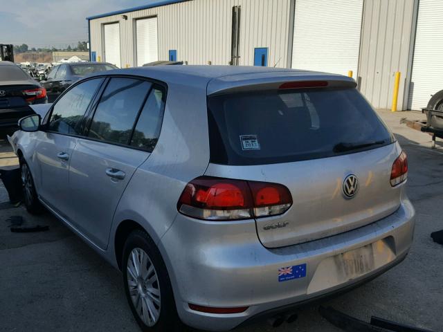 WVWDB7AJ3CW243931 - 2012 VOLKSWAGEN GOLF SILVER photo 3