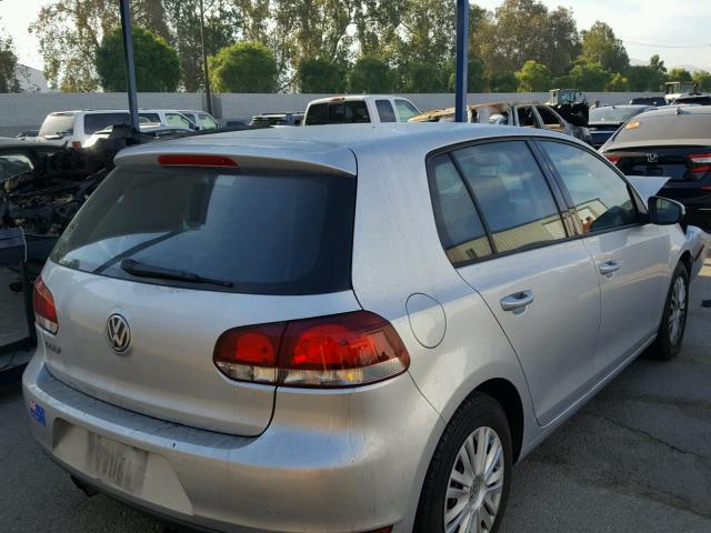 WVWDB7AJ3CW243931 - 2012 VOLKSWAGEN GOLF SILVER photo 4