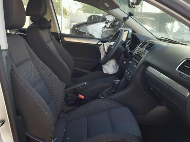 WVWDB7AJ3CW243931 - 2012 VOLKSWAGEN GOLF SILVER photo 5