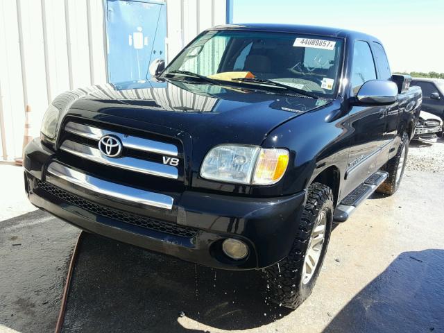 5TBBT44143S432420 - 2003 TOYOTA TUNDRA BLACK photo 2