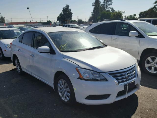 3N1AB7APXDL788347 - 2013 NISSAN SENTRA WHITE photo 1