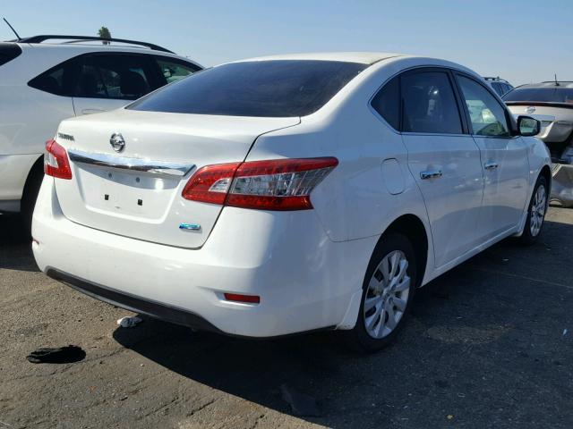 3N1AB7APXDL788347 - 2013 NISSAN SENTRA WHITE photo 4