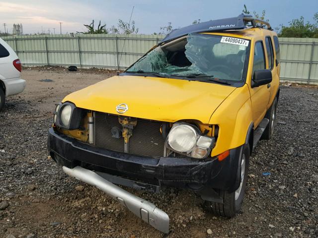 5N1ED28T94C669033 - 2004 NISSAN XTERRA XE YELLOW photo 2