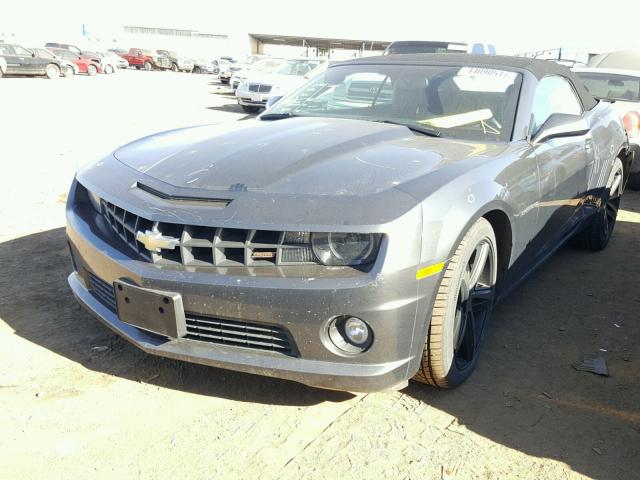 2G1FT3DW5B9179932 - 2011 CHEVROLET CAMARO GRAY photo 2