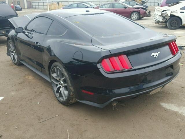 1FA6P8TH9G5207396 - 2016 FORD MUSTANG BLACK photo 3