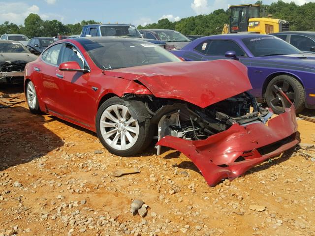 5YJSA1E21HF193293 - 2017 TESLA MODEL S RED photo 1