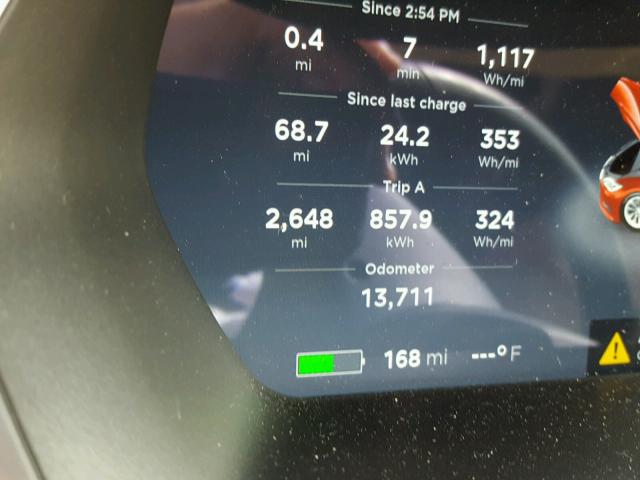 5YJSA1E21HF193293 - 2017 TESLA MODEL S RED photo 8