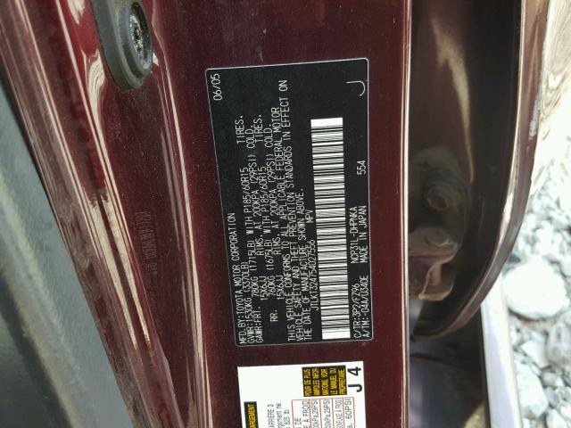 JTLKT324754027556 - 2005 TOYOTA SCION XB Күлгін фото 10