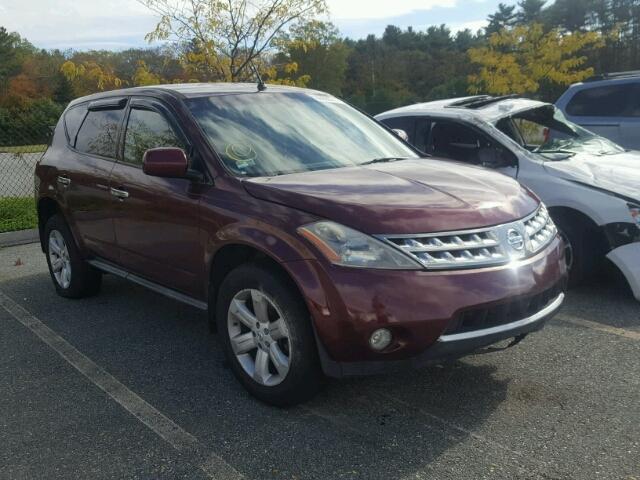 JN8AZ08TX7W501563 - 2007 NISSAN MURANO SL RED photo 1