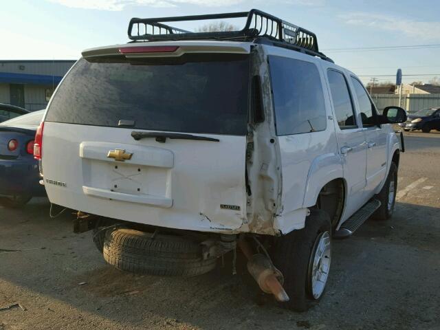 1GNFK13047R371262 - 2007 CHEVROLET TAHOE K150 WHITE photo 4