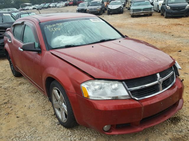 1B3LC56R38N136517 - 2008 DODGE AVENGER SX BURGUNDY photo 1