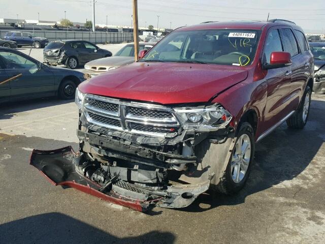 1C4RDJDG3DC690405 - 2013 DODGE DURANGO MAROON photo 2