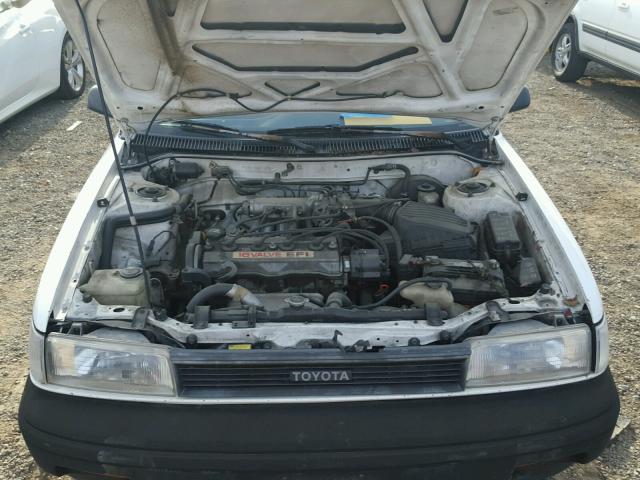 JT2AE94A4L3373678 - 1990 TOYOTA COROLLA WHITE photo 7