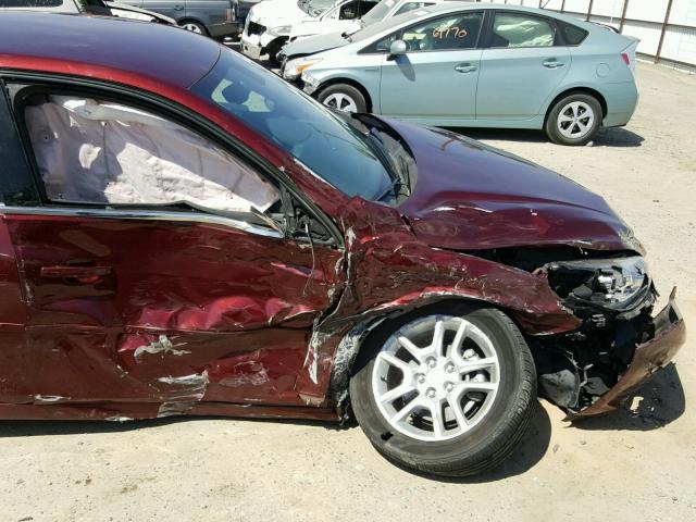 1G11C5SL4FF286756 - 2015 CHEVROLET MALIBU 1LT ბურგუნდია ფოტო 9