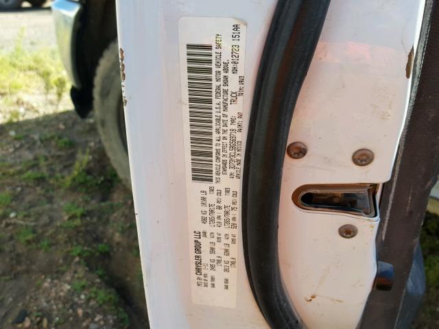 3D73Y3CL5BG569718 - 2011 DODGE RAM 3500 WHITE photo 10