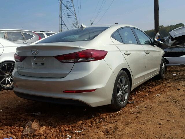 5NPD84LF3HH207868 - 2017 HYUNDAI ELANTRA SE SILVER photo 4