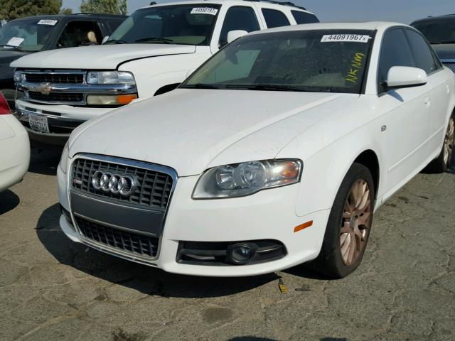 WAUAF78E78A134664 - 2008 AUDI A4 2.0T WHITE photo 2