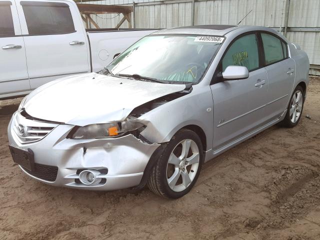 JM1BK323561483774 - 2006 MAZDA 3 S SILVER photo 2