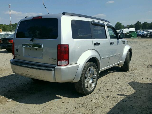 1D8GU58687W657016 - 2007 DODGE NITRO R/T SILVER photo 4