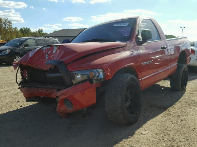 1D7HU16N25J527755 - 2005 DODGE RAM 1500 S RED photo 2