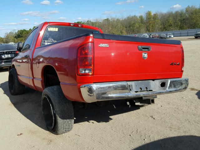 1D7HU16N25J527755 - 2005 DODGE RAM 1500 S RED photo 3