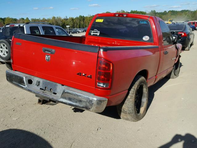 1D7HU16N25J527755 - 2005 DODGE RAM 1500 S RED photo 4