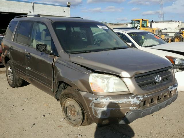 2HKYF18703H595402 - 2003 HONDA PILOT TAN photo 1