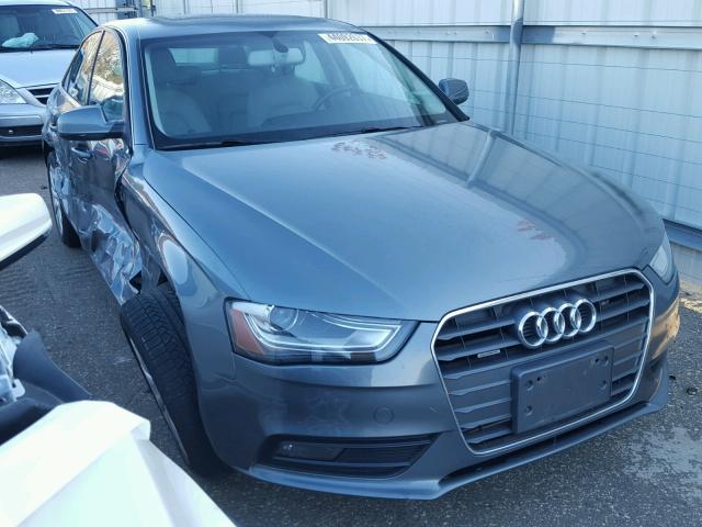 WAUBFAFL4DN018828 - 2013 AUDI A4 PREMIUM GRAY photo 1