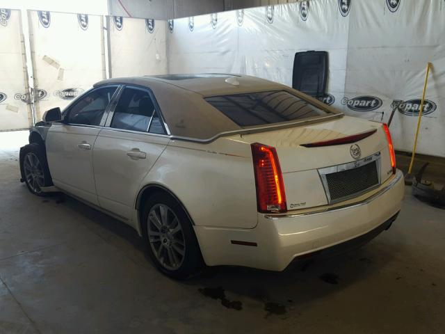 1G6DF577590130680 - 2009 CADILLAC CTS WHITE photo 3