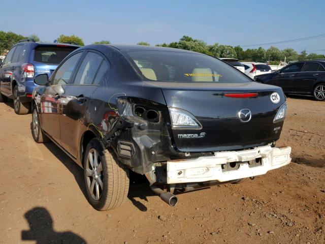 JM1BL1SG5A1236154 - 2010 MAZDA 3 I BLACK photo 3