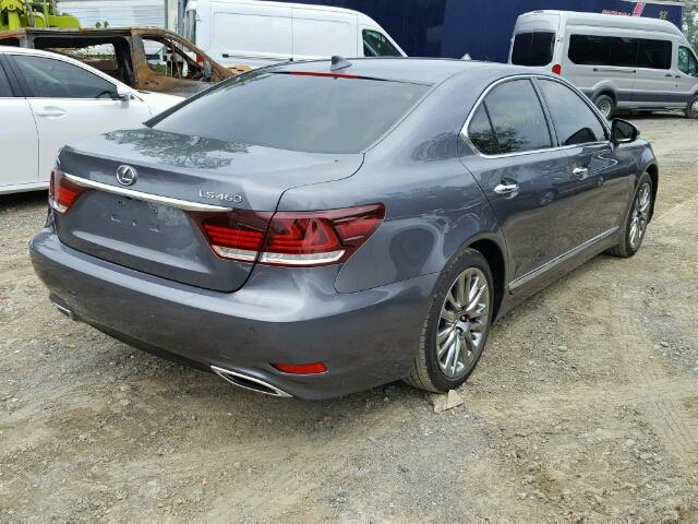 JTHBL5EF3H5146772 - 2017 LEXUS LS 460 GRAY photo 4