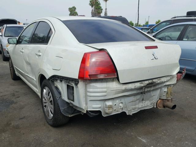 4A3AB56F06E052082 - 2006 MITSUBISHI GALANT ES WHITE photo 3