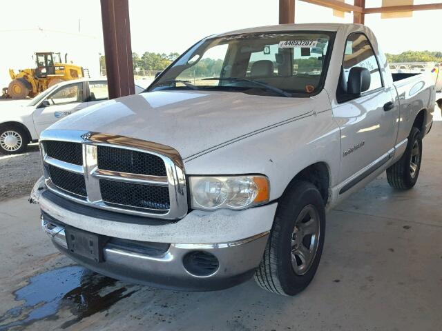 1D7HA16N75J504089 - 2005 DODGE RAM 1500 S WHITE photo 2