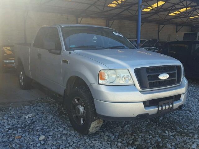 1FTRX14W35FB71854 - 2005 FORD F150 SILVER photo 1