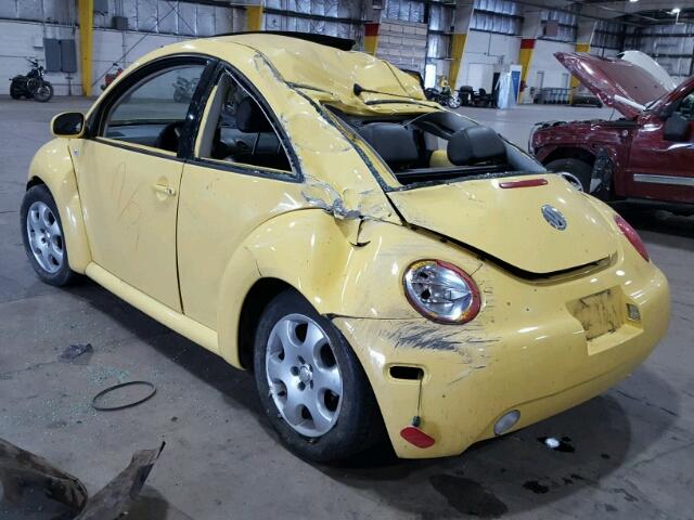 3VWCK21C93M411911 - 2003 VOLKSWAGEN NEW BEETLE 黄色 照片 3