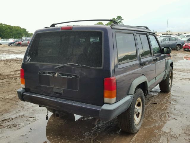 1J4FJ68S0WL151731 - 1998 JEEP CHEROKEE S BLUE photo 4