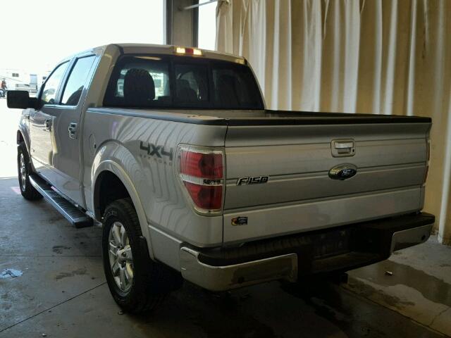 1FTFW1ET4DKD90368 - 2013 FORD F150 SILVER photo 3