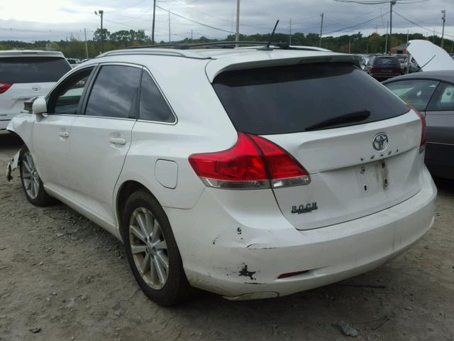 4T3ZE11A49U017429 - 2009 TOYOTA VENZA BASE WHITE photo 3