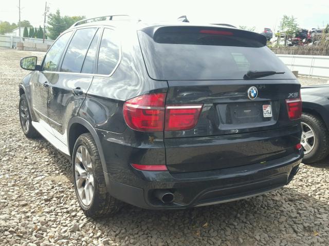 5UXZV4C58D0B19378 - 2013 BMW X5 BLACK photo 3