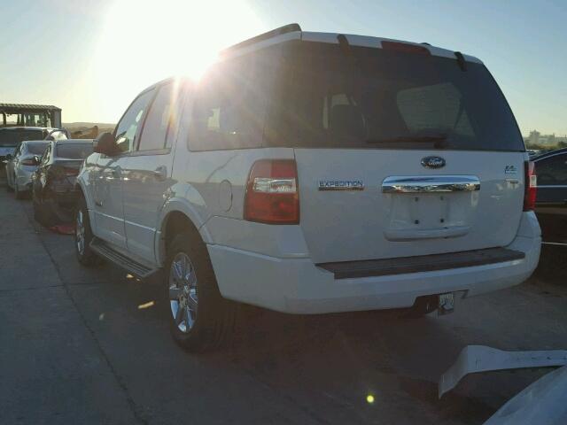 1FMFU155X8LA80843 - 2008 FORD EXPEDITION WHITE photo 3