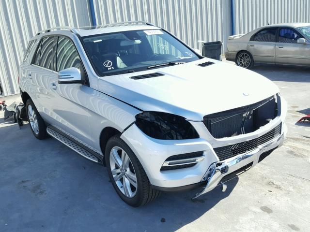 4JGDA5JB3EA427696 - 2014 MERCEDES-BENZ ML 350 SILVER photo 1