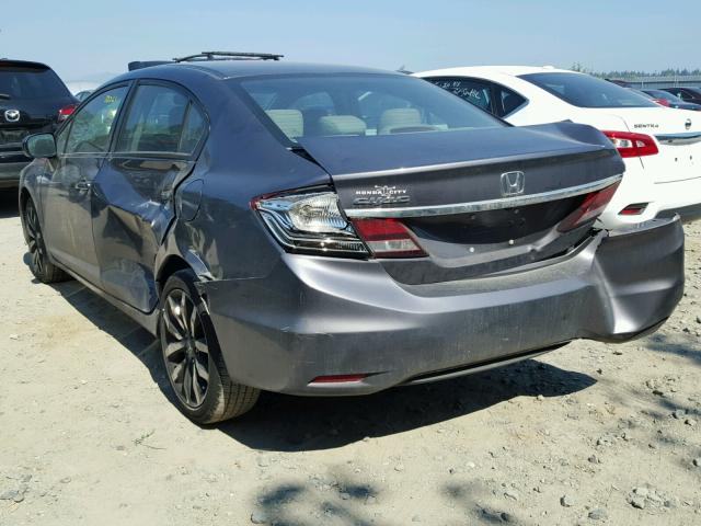 19XFB2F98FE086521 - 2015 HONDA CIVIC EXL 石墨色 照片 3